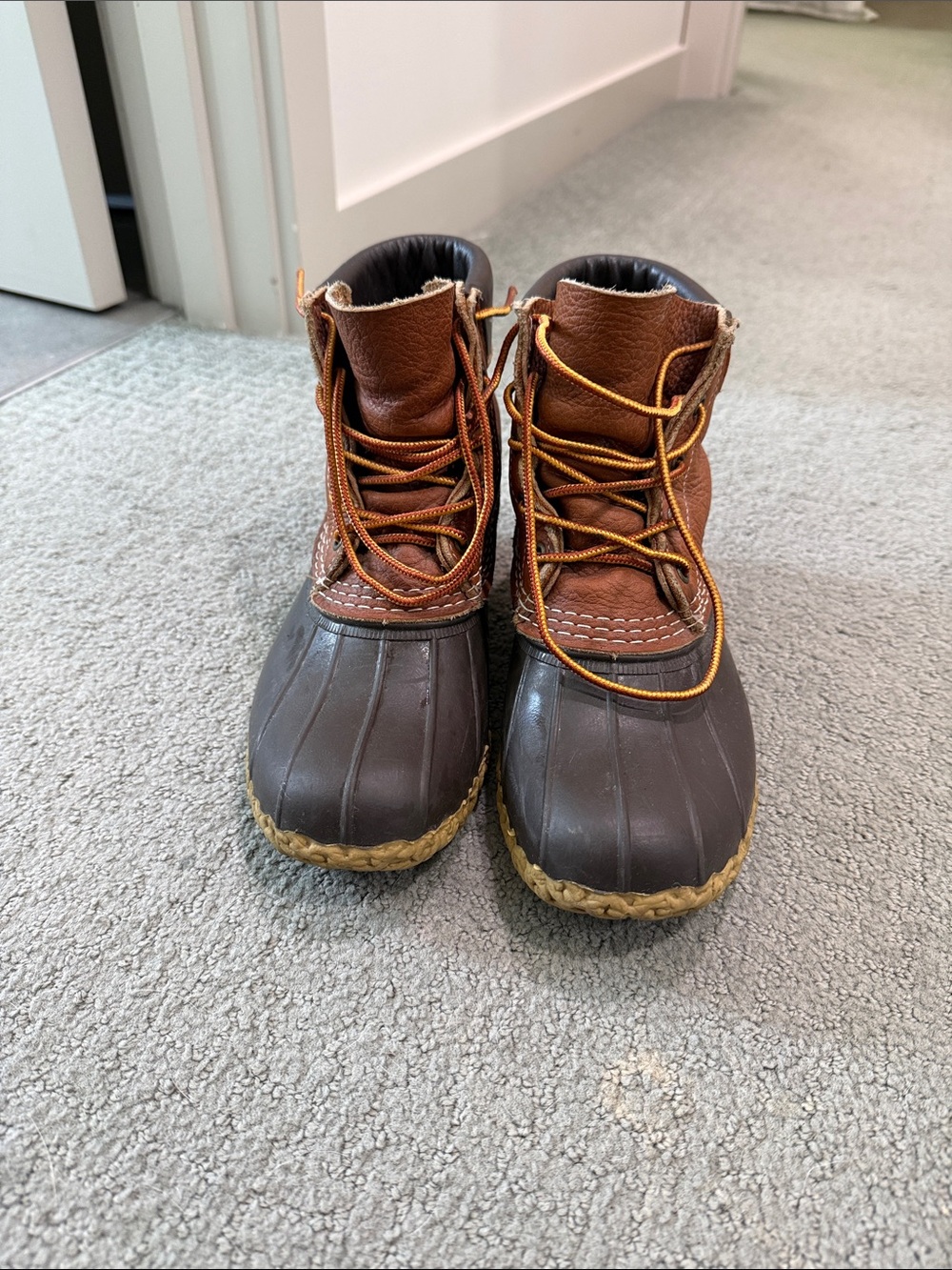 LL Bean Padded Collar Boots Size 7 Womens